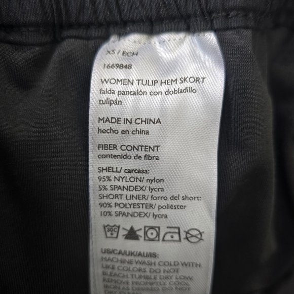 Women's Eddie Bauer Tulip Hem Skort XS Black - Picture 5 of 7